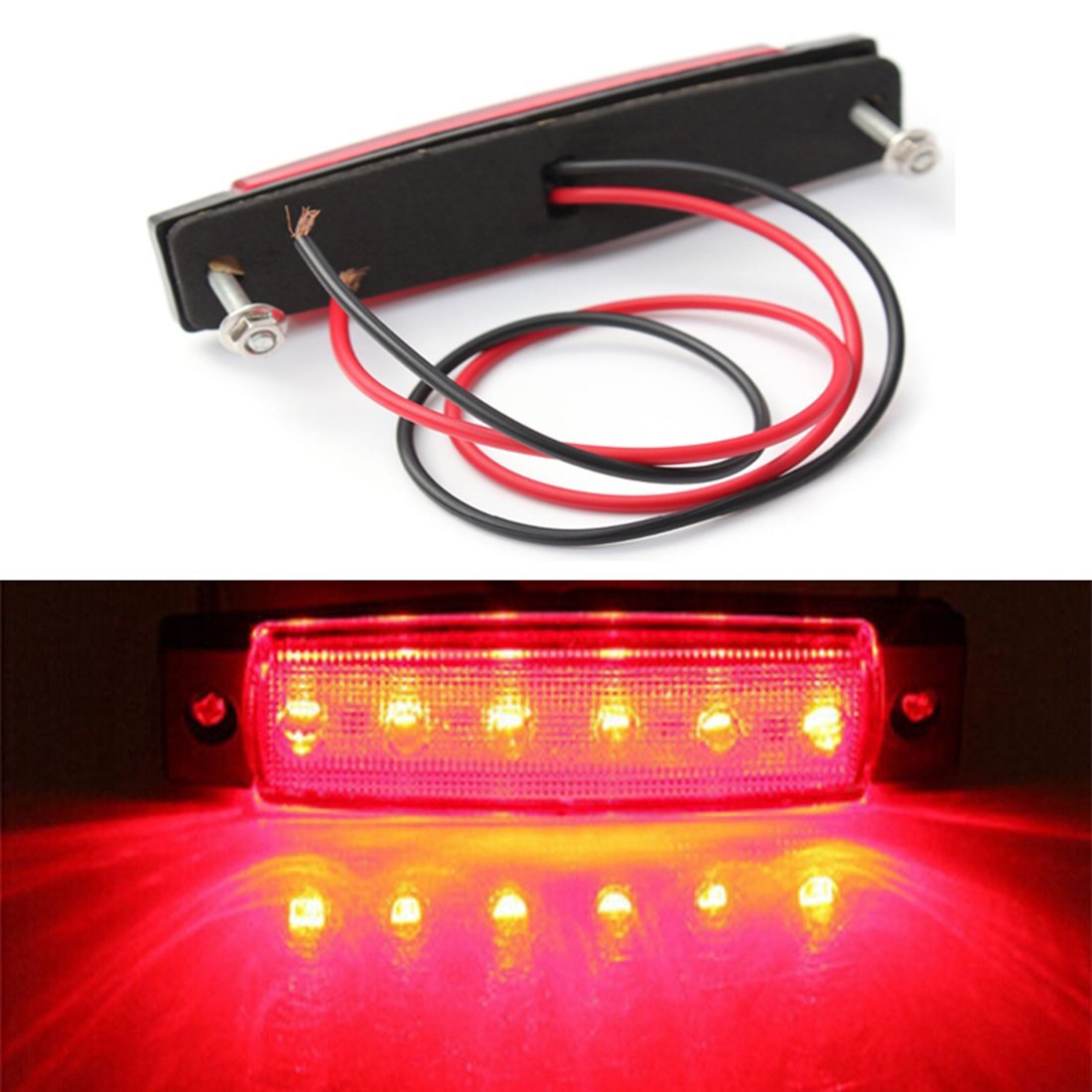 Boat Navigation LED Light Bar DC 12V, Waterproof Stern and Bow LED Lamp Marine Bus Side Marker Light Strip for Truck Trailer