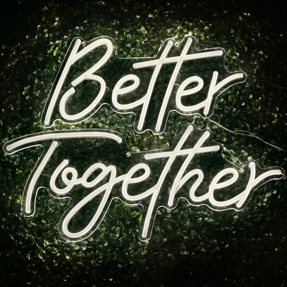 Custom Led Neon Sign Will You Marry Me Led Light up Sign Better Together Sigh Light for Party Decoration