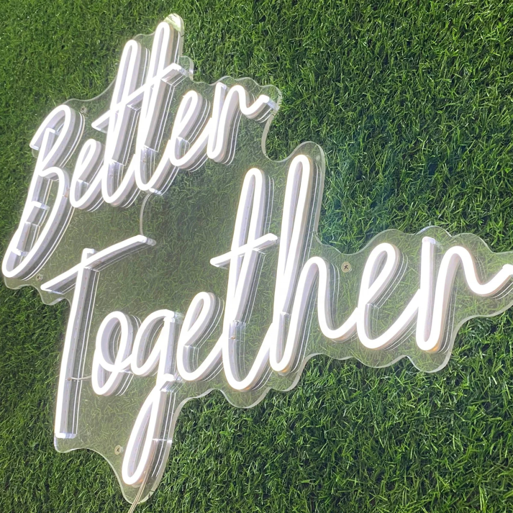 Custom Led Neon Sign Will You Marry Me Led Light up Sign Better Together Sigh Light for Party Decoration