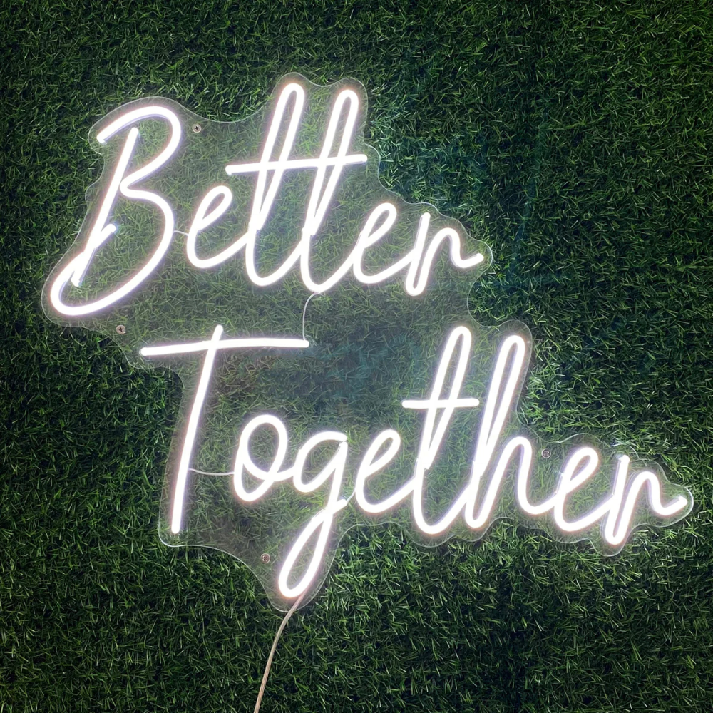 Custom Led Neon Sign Will You Marry Me Led Light up Sign Better Together Sigh Light for Party Decoration