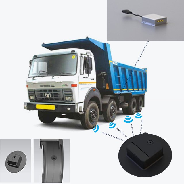 Truck Rv Bus Tpms 8 12 14 16 18 26 Sensor 1000 Psi Wheels Tire Pressure Monitoring System Sensors Tire Pressure Trailer