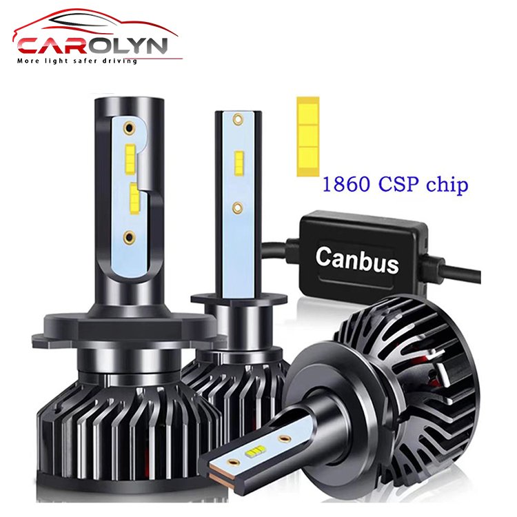 Long Lifespan 1860 Csp Chips F2 LED Headlights with Canbus H1 H4 H7 H11 H13 9005 9006 880 Car Light Led Headlight 60w Auto Led