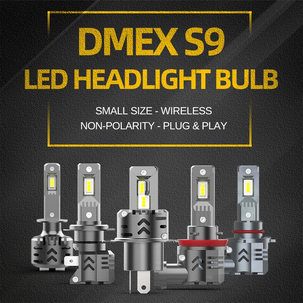 DMEX Wireless H1 H3 H7 H11 9005 9006 LED Headlight Bulbs Mini H4 LED Conversion Kits Hi Low Beam LED Light Headlamp