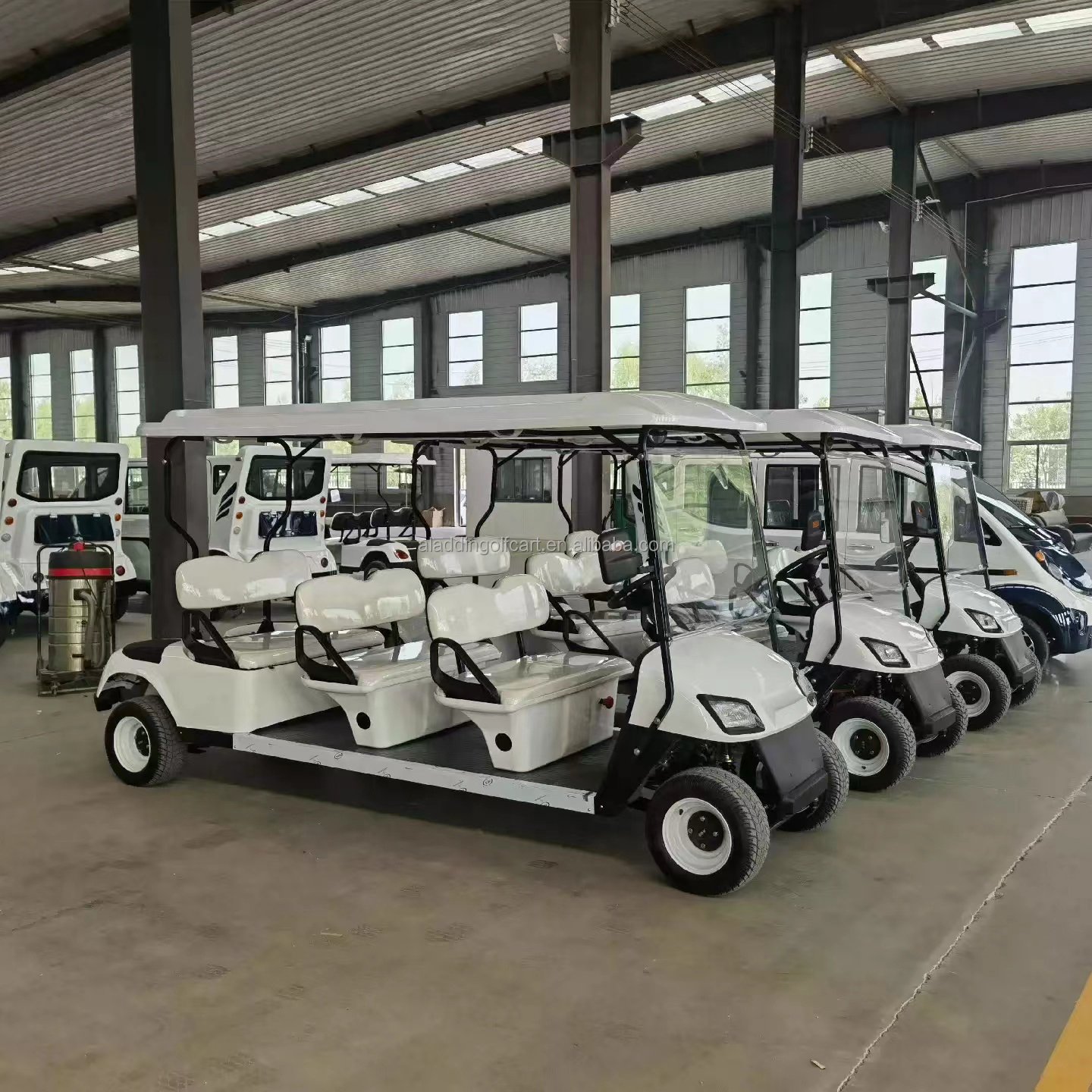 Tourist Car 6 Seater Gasoline Petrol Golf Buggy Vehicles Power Glide Golf Car 48V Electric Golf Crts Lithium Battery