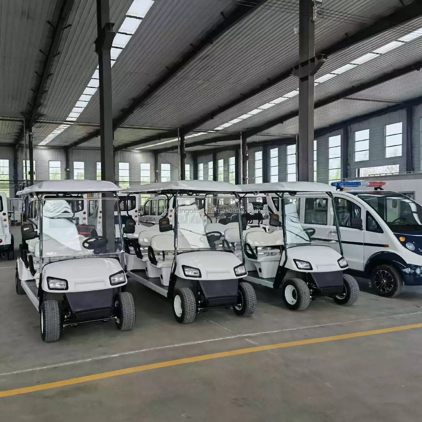 Tourist Car 6 Seater Gasoline Petrol Golf Buggy Vehicles Power Glide Golf Car 48V Electric Golf Crts Lithium Battery