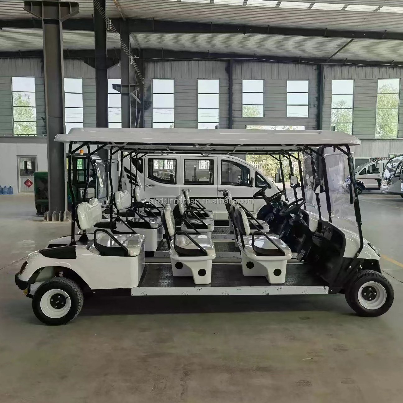 Tourist Car 6 Seater Gasoline Petrol Golf Buggy Vehicles Power Glide Golf Car 48V Electric Golf Crts Lithium Battery