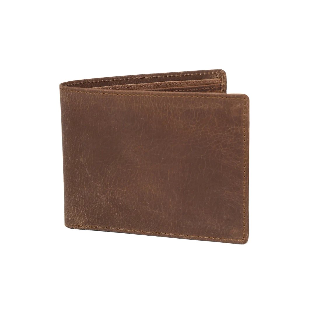 Premium Quality Genuine Leather Slim Wallet for Men Women Cute Business Card Holder with Button Zipper Clip Free Bulk Supply
