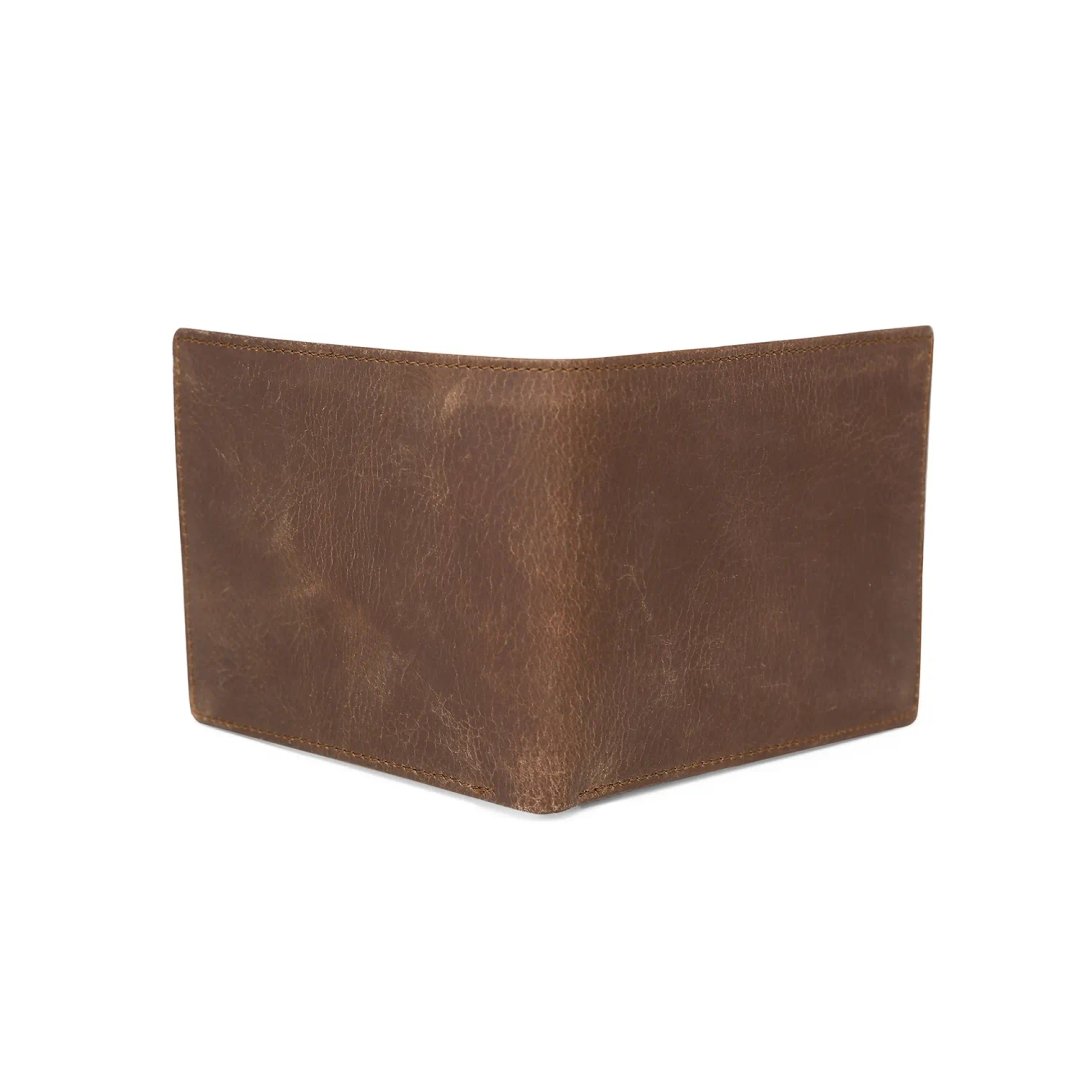 Premium Quality Genuine Leather Slim Wallet for Men Women Cute Business Card Holder with Button Zipper Clip Free Bulk Supply