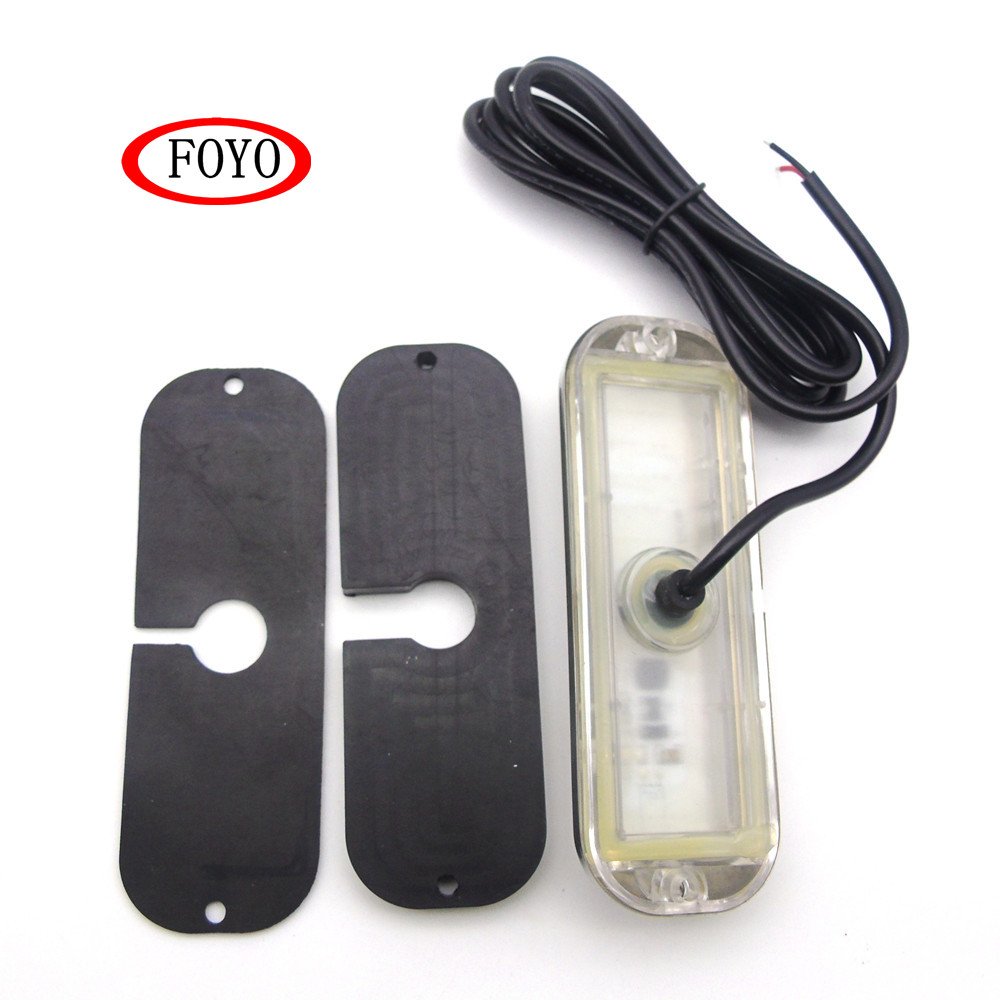 Foyo 12V LED Ceiling Dome Light for Marine RV & Car Interior with Chrome Housing ABS Product for Boat Yacht & Piston Parts