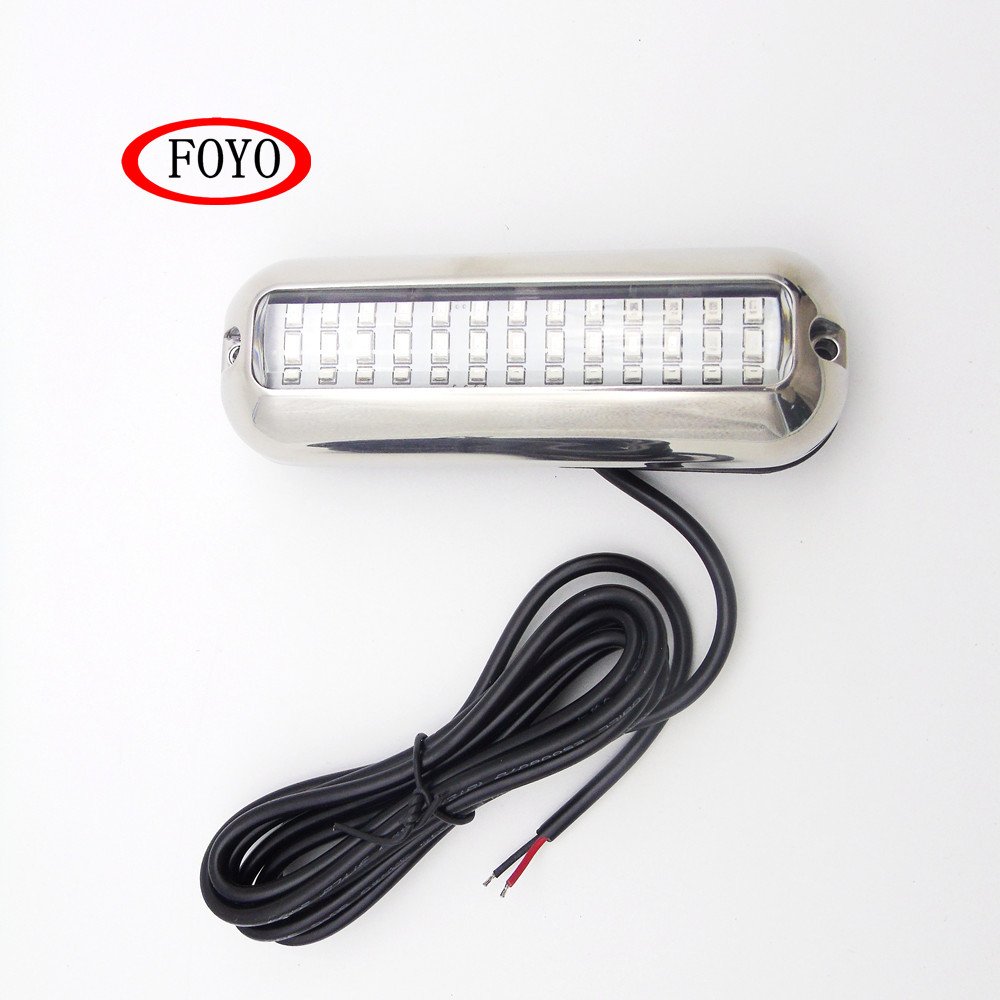 Foyo 12V LED Ceiling Dome Light for Marine RV & Car Interior with Chrome Housing ABS Product for Boat Yacht & Piston Parts