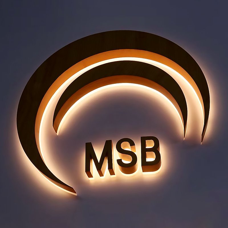 Custom 3D Stainless Steel Letters Outdoor Waterproof Advertising Backlit LED Channel Logo Sign