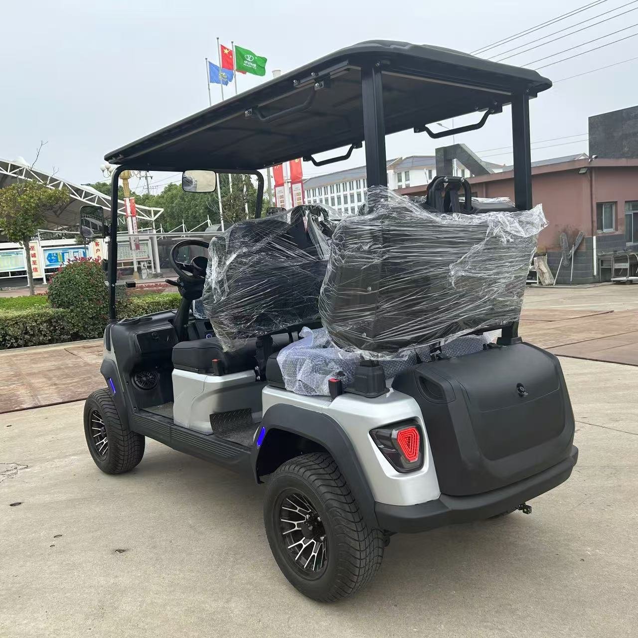 Manufacturers Utility Electric Cheap Golf Cart 2 Seater 72v7kw Ac System Sightseeing Bus Car