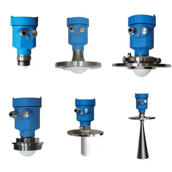 High Frequency Small Size 80ghz RS485/Modbus Non-contact Level Trasnmmiter Radar Water Level Sensor