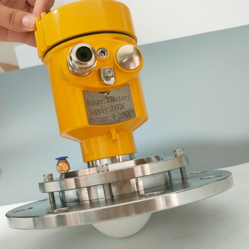High Frequency Small Size 80ghz RS485/Modbus Non-contact Level Trasnmmiter Radar Water Level Sensor
