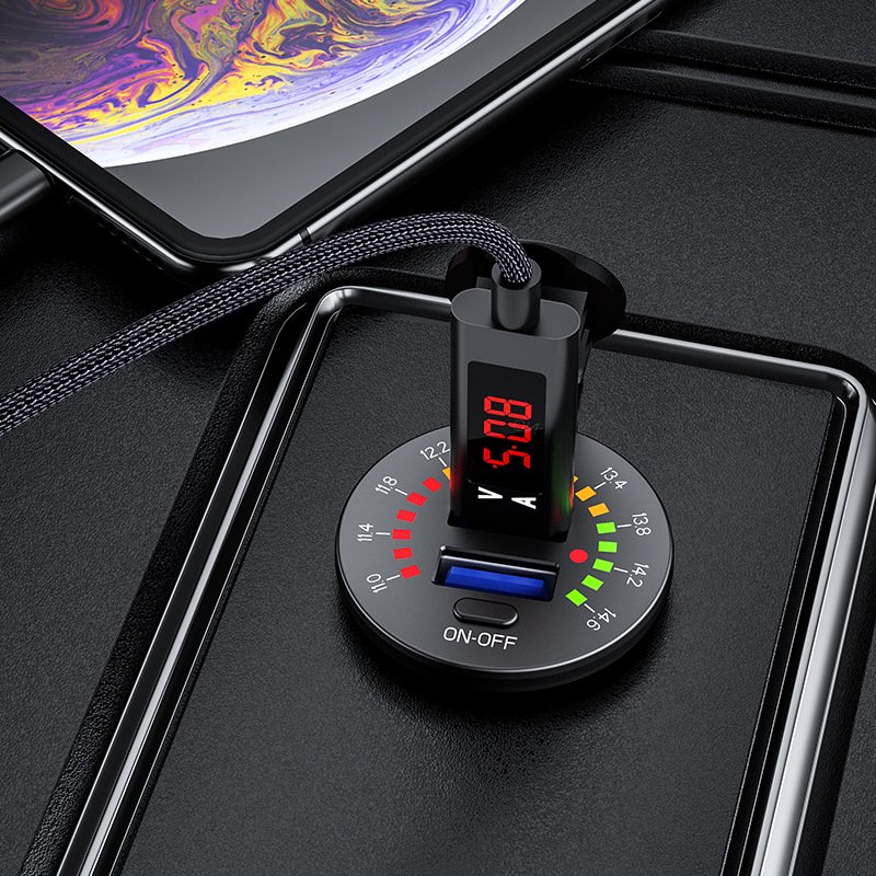 Unique Style Product Color Screen Motorbike Modification Accessories Dual USB Charging Plug Fast Charger