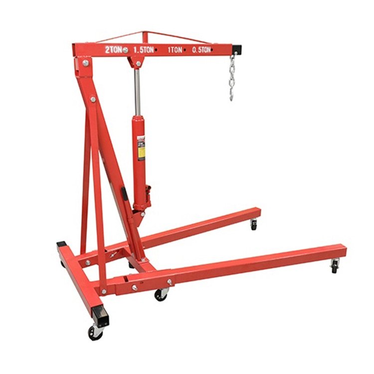 High Quality 2 Ton Hydraulic Foldable Shop Engine Crane