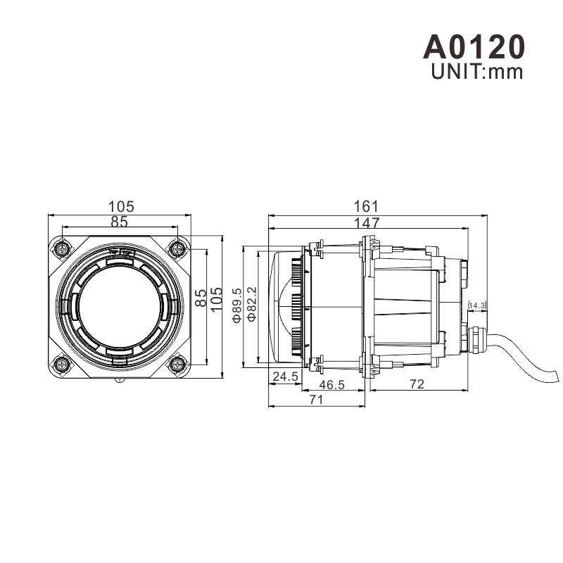 ECE R112 Approved 3.5 Inch Motorcycle LED Headlight Low Beam Tractor 90mm Bus LED Headlight