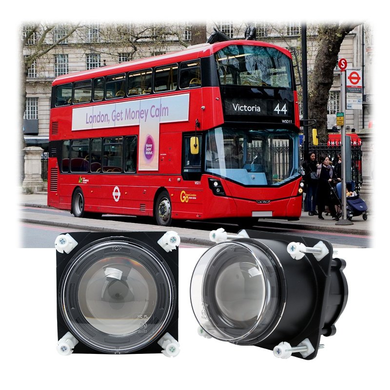 ECE R112 Approved 3.5 Inch Motorcycle LED Headlight Low Beam Tractor 90mm Bus LED Headlight