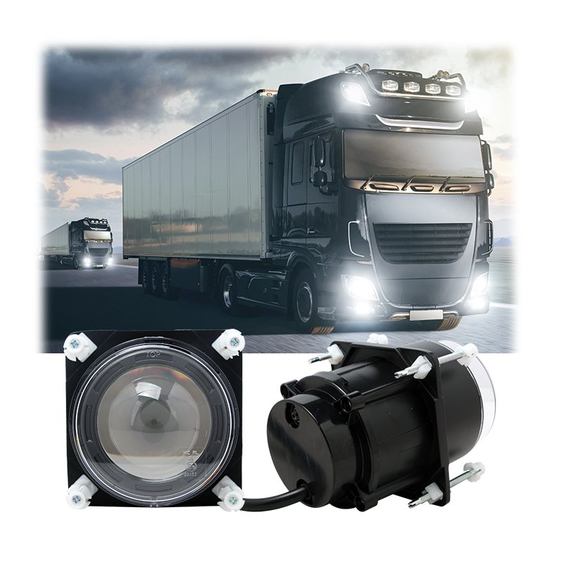 ECE R112 Approved 3.5 Inch Motorcycle LED Headlight Low Beam Tractor 90mm Bus LED Headlight