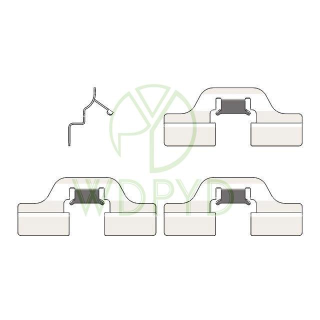 1J0615231 440720 BRAKE PAD REPAIR KIT BRAKE PAD ACCESSORY KIT PAD CLIPS for OPEL VIVARO for AUDI TT for VOLKSWAGEN GOLF 109-1211