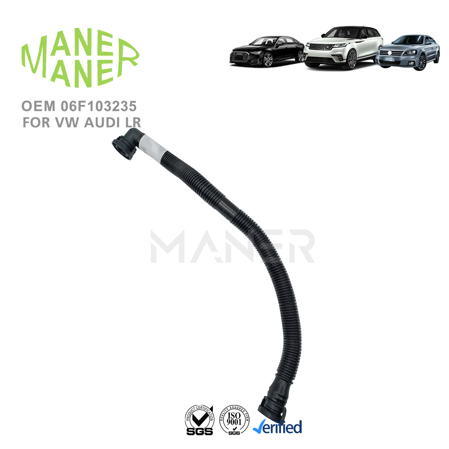 MANRE 06F103235 06F103235A Auto Spare Parts Genuige Stability Crankcase Breather Vent Hose for Audi A3 Seat Exeo VW Passat