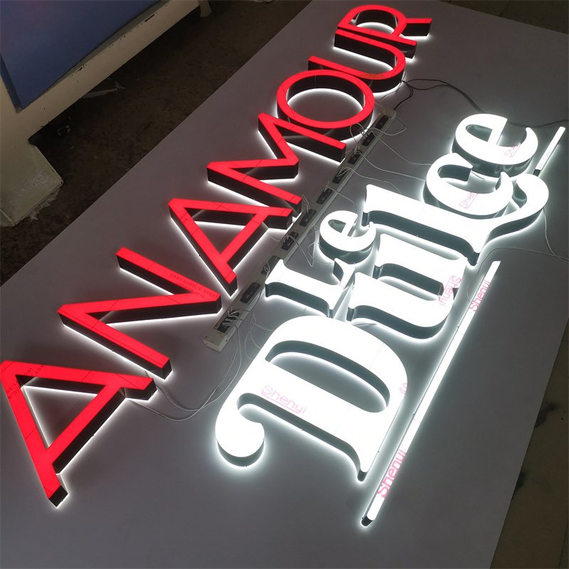 Pizza Shopfont Sign Custom Led Business Sign Indoor Outdoor Lighted Illuminated Signs