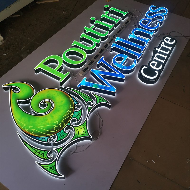 Pizza Shopfont Sign Custom Led Business Sign Indoor Outdoor Lighted Illuminated Signs