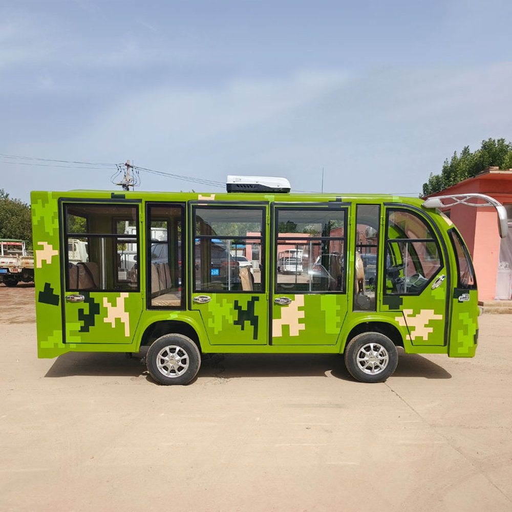 Multifunction 11 Passengers Electric Sightseeing Bus for Scenic Tourist Resort Using Electric Shuttle Bus