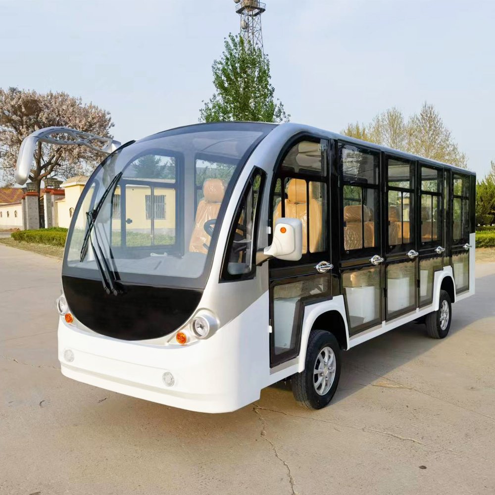 Multifunction 11 Passengers Electric Sightseeing Bus for Scenic Tourist Resort Using Electric Shuttle Bus