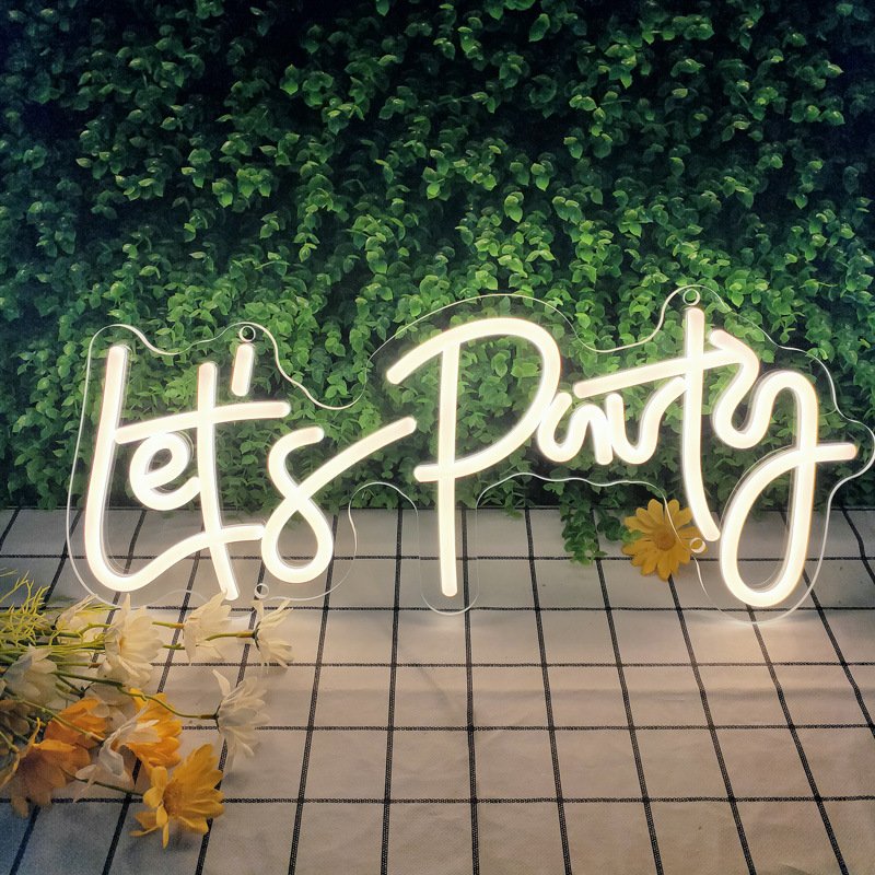 Drop Shipping Custom Neon Sign Letters Led Flexible Neon Light Acrylic Custom Neon Light Signs for Wedding Party Decoration