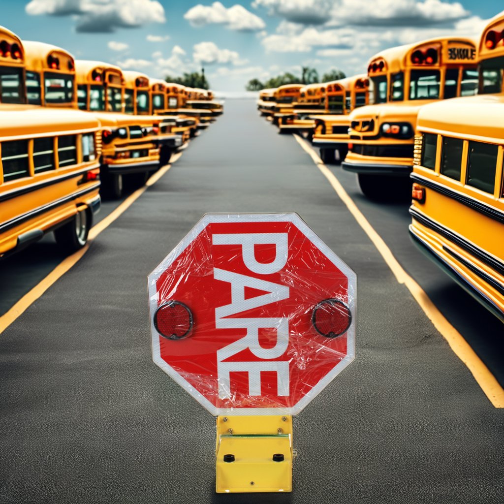 New Electric LED Stop Sign for School Buses Auto Part Accessories in America