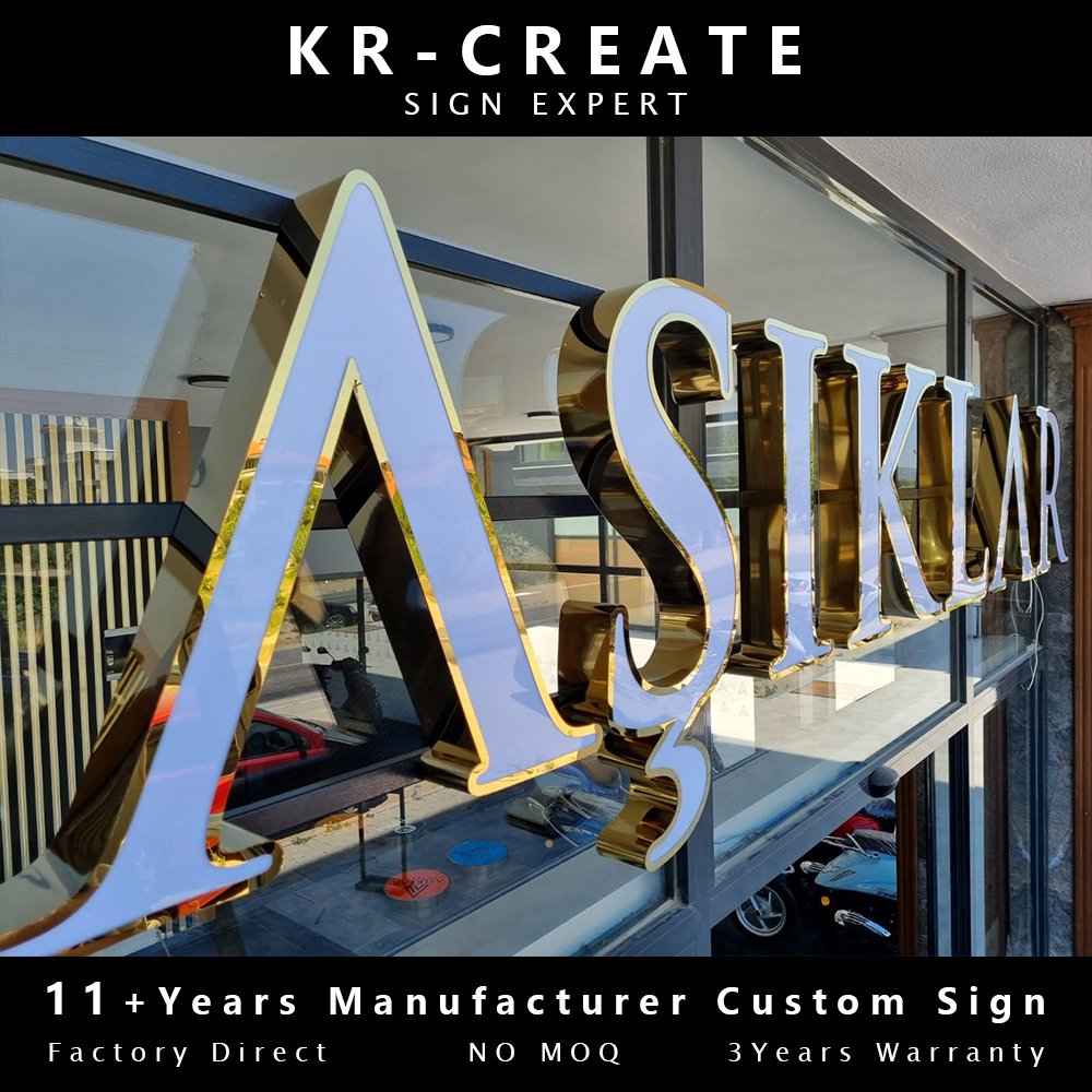 Wholesale Customized Shop 3D Colorful Face Front Lit Channel Letter Logo Sign LED Lighting Epoxy Resin Letter Sign