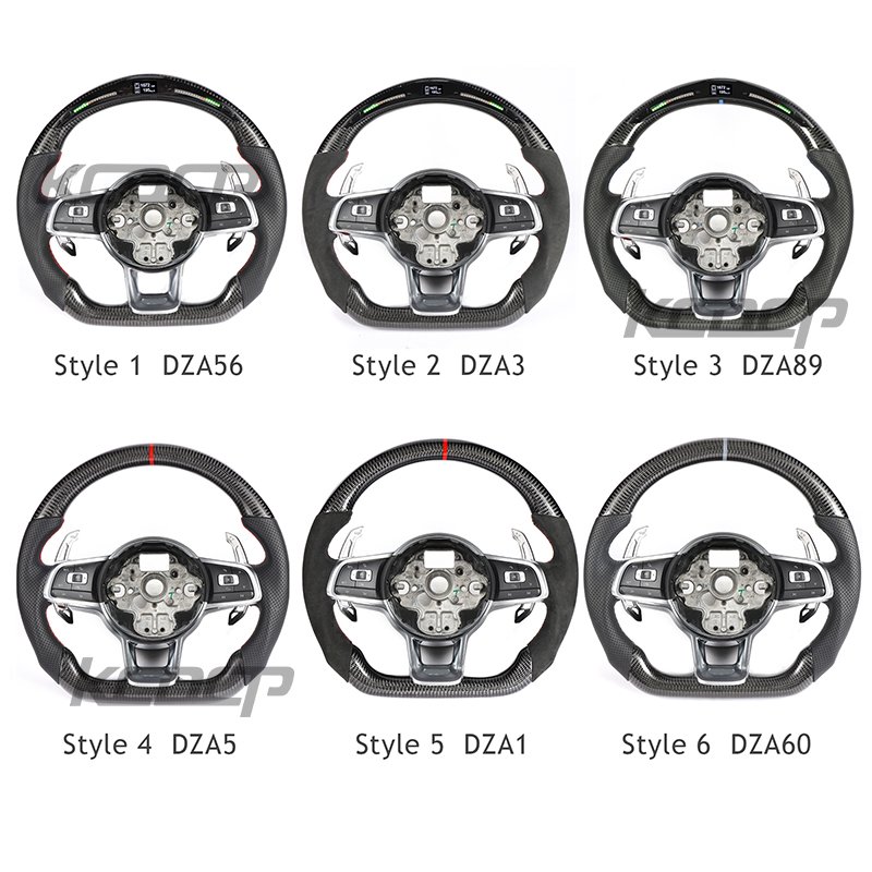 Carbon Fiber Steering Wheel Fit for VW GOLF MK7 GTI GTS R-line POLO SCIROCCO GTD GTE MK6 CC PASSAT JETTA Steering Wheel Control
