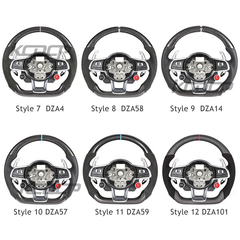 Carbon Fiber Steering Wheel Fit for VW GOLF MK7 GTI GTS R-line POLO SCIROCCO GTD GTE MK6 CC PASSAT JETTA Steering Wheel Control