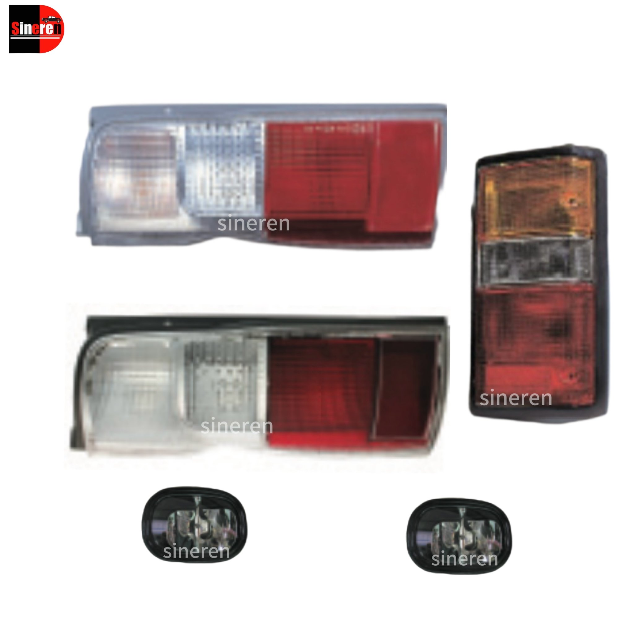 SINEREN Factory Price Supplier Auto Parts Spare Part Taillamp Headlamp Mud Guard Grille Body Parts for URVAN E24 87