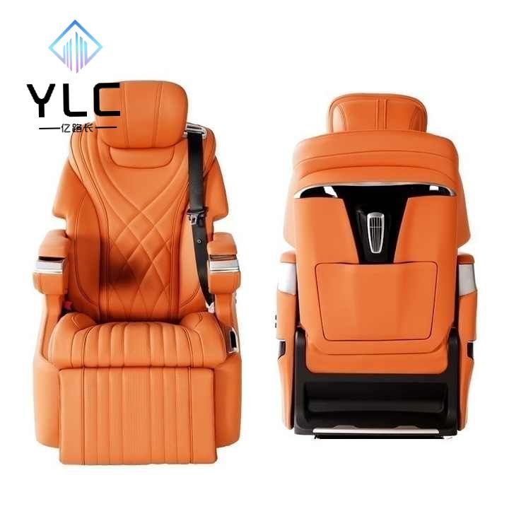YLC Luxury Aero Seats Zero Gravity with Ambient Light Factory Manufacturer for Mini Bus Leather Material Model Alphard