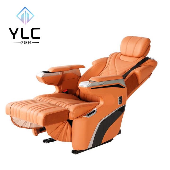 YLC Luxury Aero Seats Zero Gravity with Ambient Light Factory Manufacturer for Mini Bus Leather Material Model Alphard