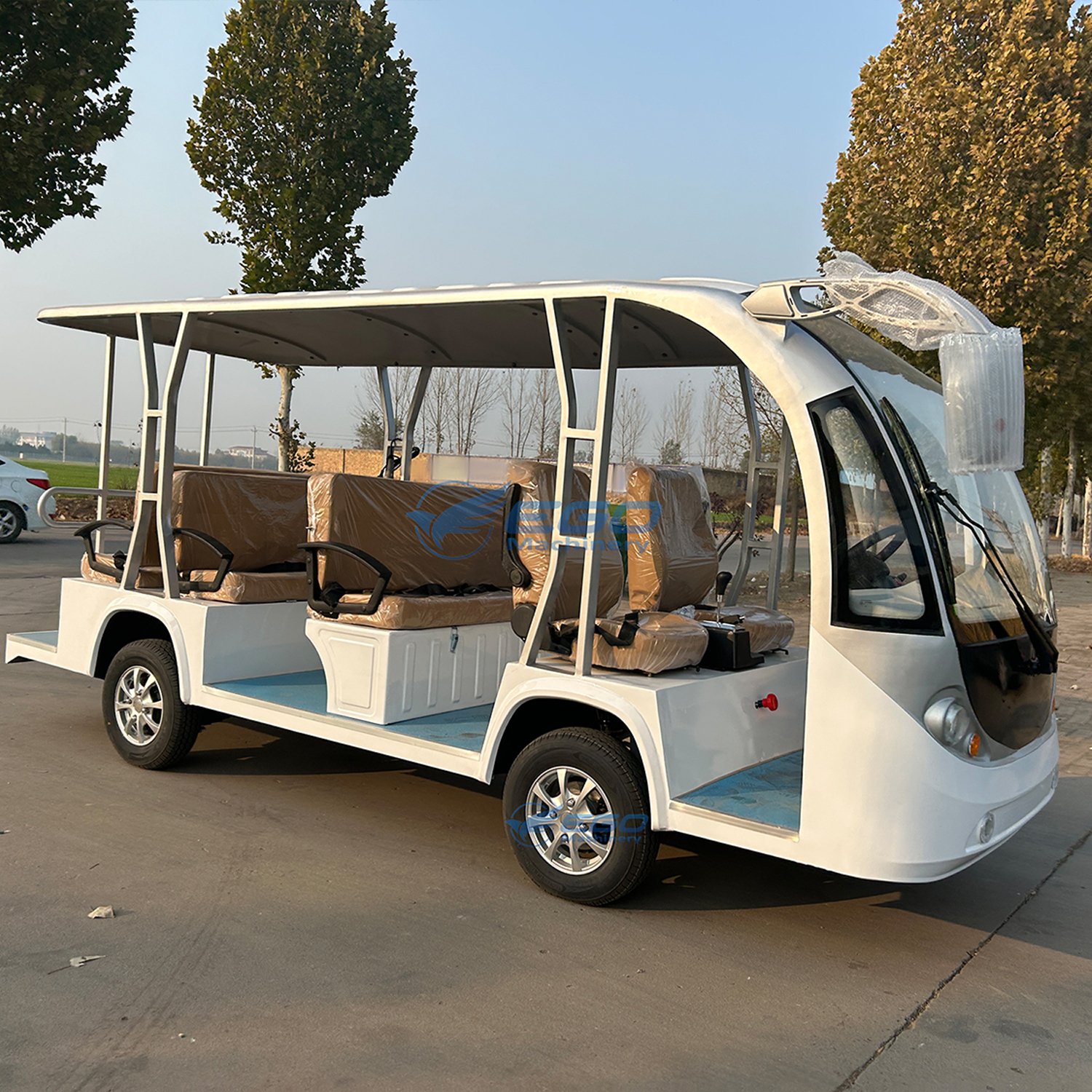 Sightseeing Bus 14 Passenger Electric Wholesale Battery Powered Small Bus Mini Bus