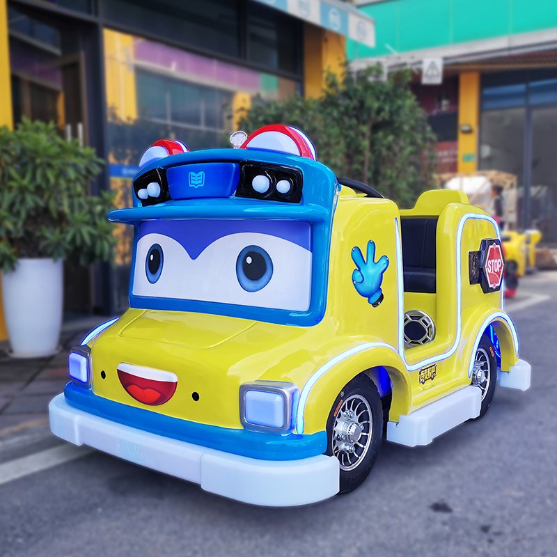 Children's Outdoor Entertainment Amusement Park Electric Driving Big Wheel Car Kid's Bumper Car Ride