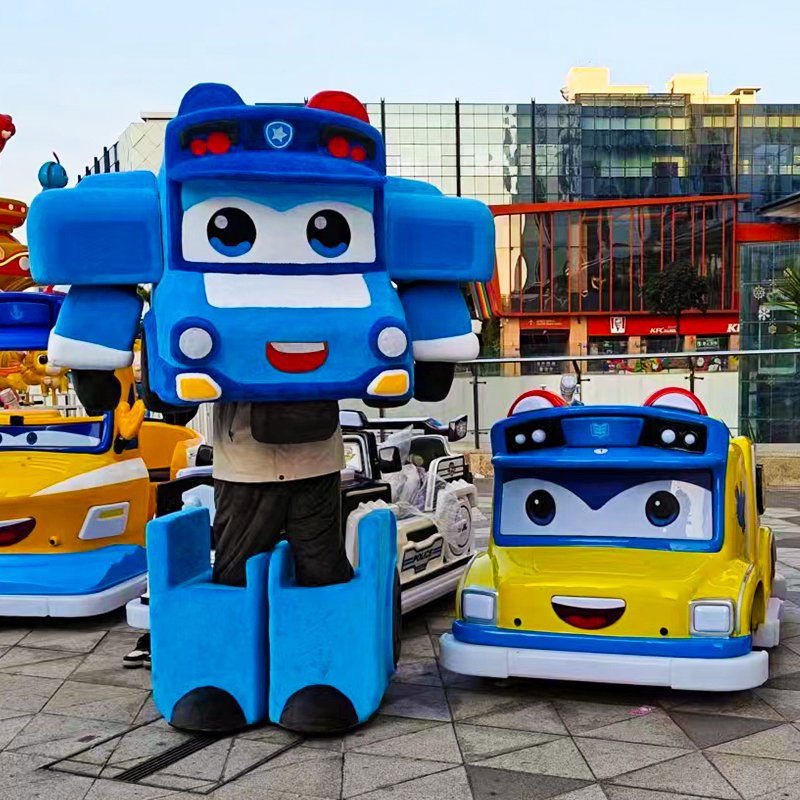 Children's Outdoor Entertainment Amusement Park Electric Driving Big Wheel Car Kid's Bumper Car Ride