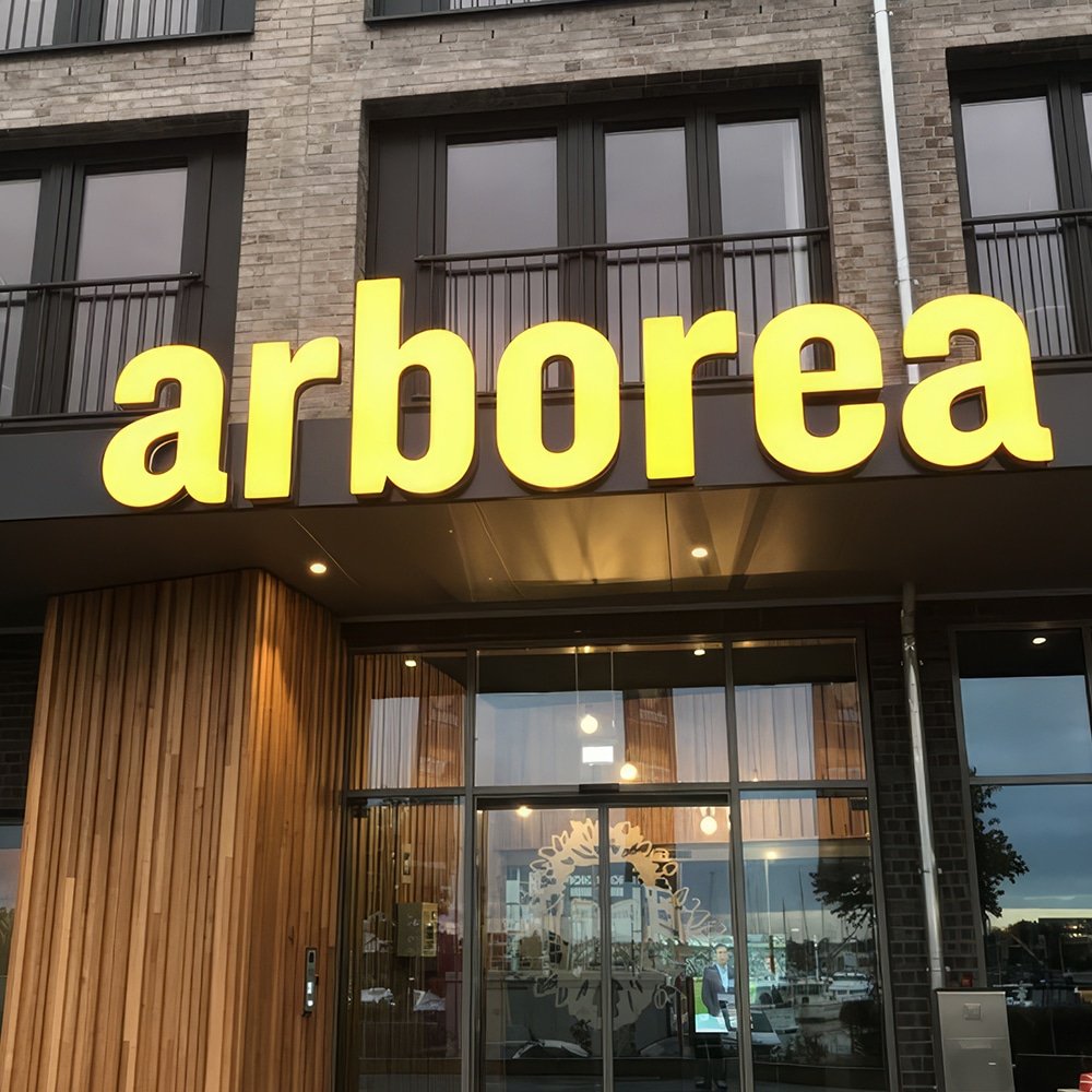Outdoor Store Front Commercial Custom Led Sign Display 3d Sign logo Board Led Letters Business Sign Board