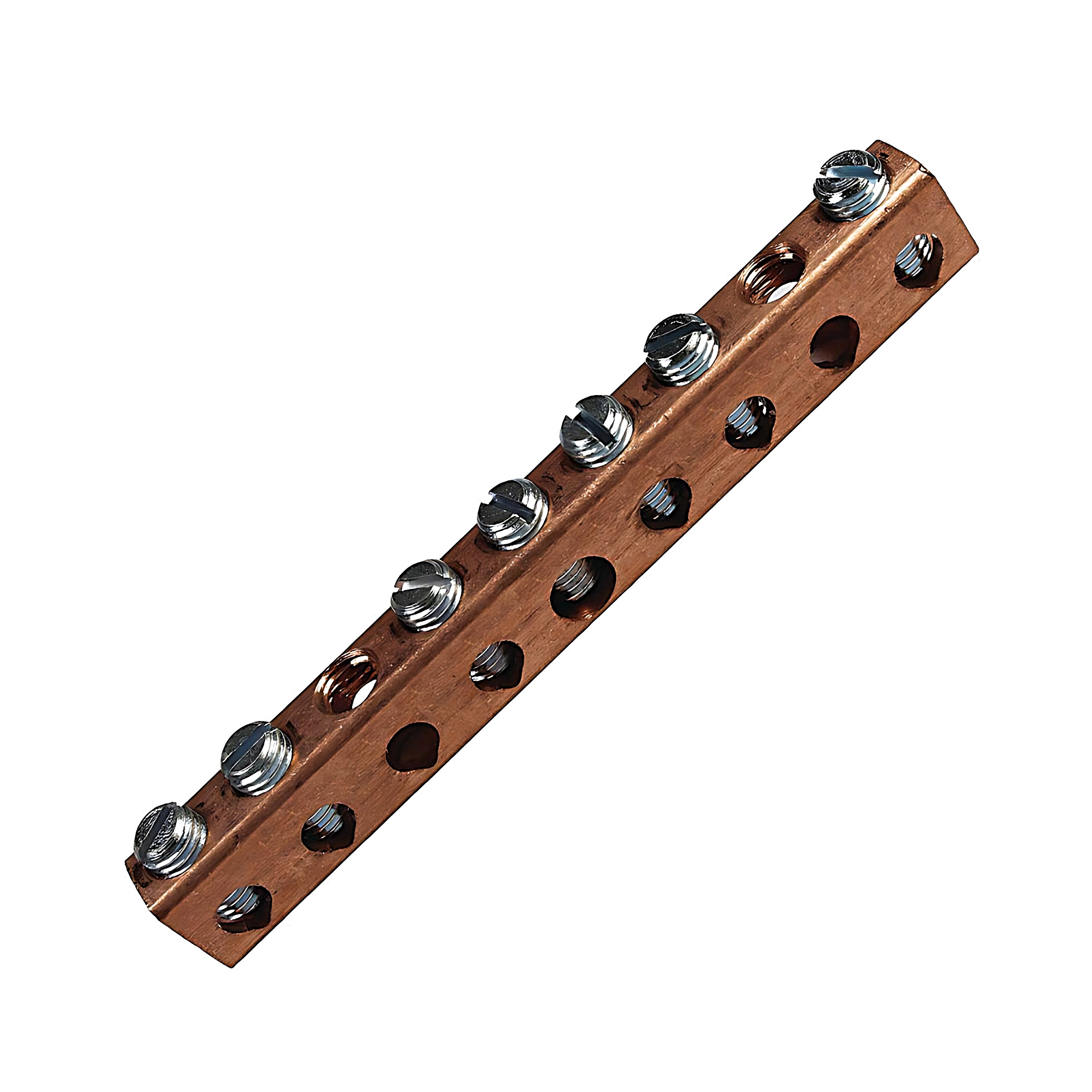Custom Pole AWG Copper Neutral Links & Isolated Ground Bus Bar Link and N87 Copper Earth Wire Power Distribution Bar Terminal