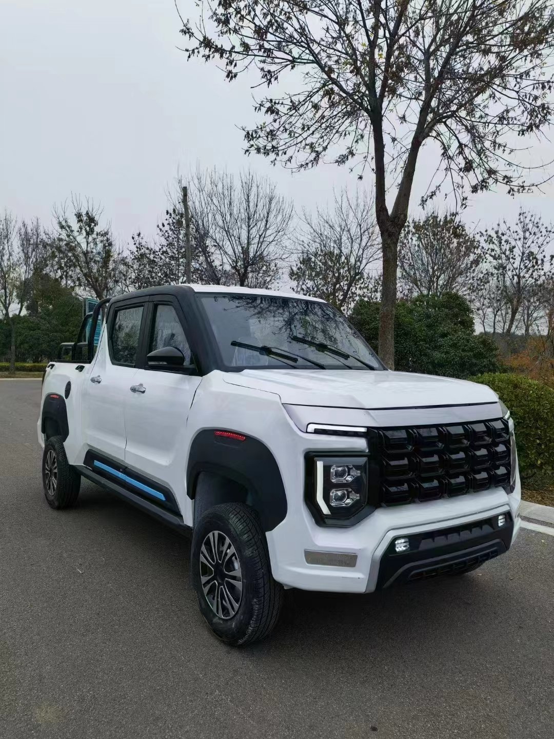Newly Designed Electric Car Mini Pickup Trucks Cargo Four-door Four-seater Mini Electric Pickup Truck