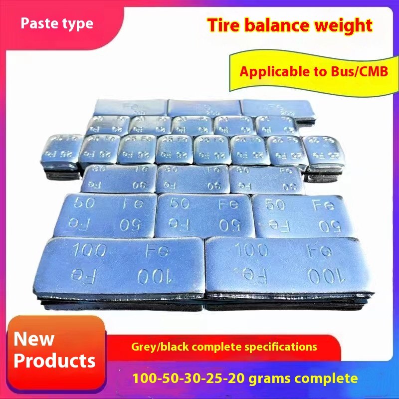 50g 100g Large Iron Wheel Tire Balance Block Semi-Hanging Bus Correction Block with Carton Box Packing