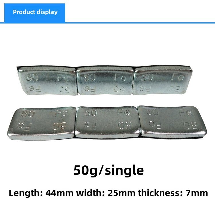 50g 100g Large Iron Wheel Tire Balance Block Semi-Hanging Bus Correction Block with Carton Box Packing