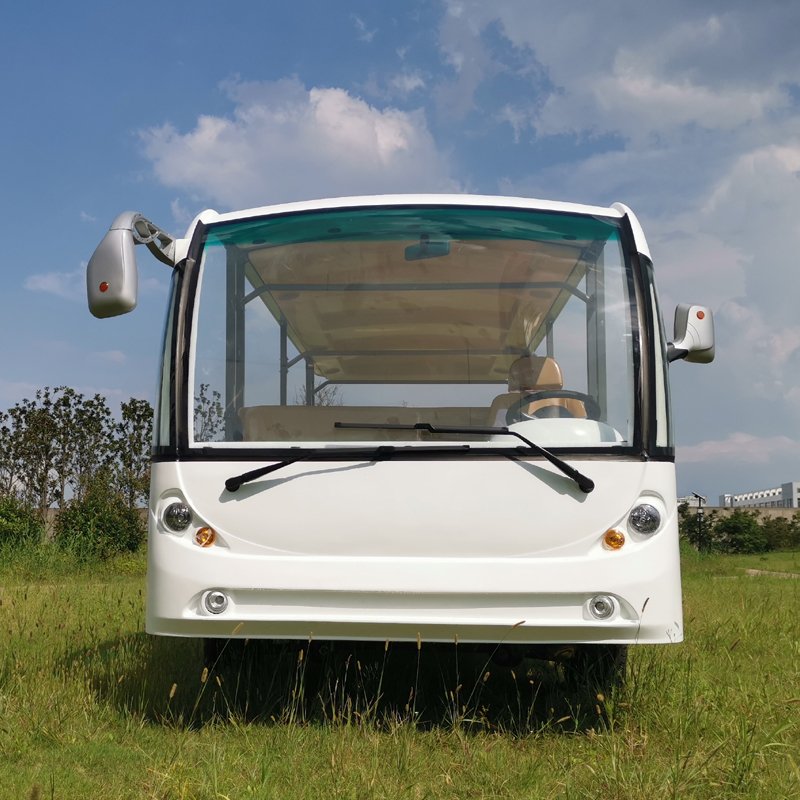96V AC System Lithium Battery RHD and LHD Limu 23 Passenger Electric Mini Shuttle Bus