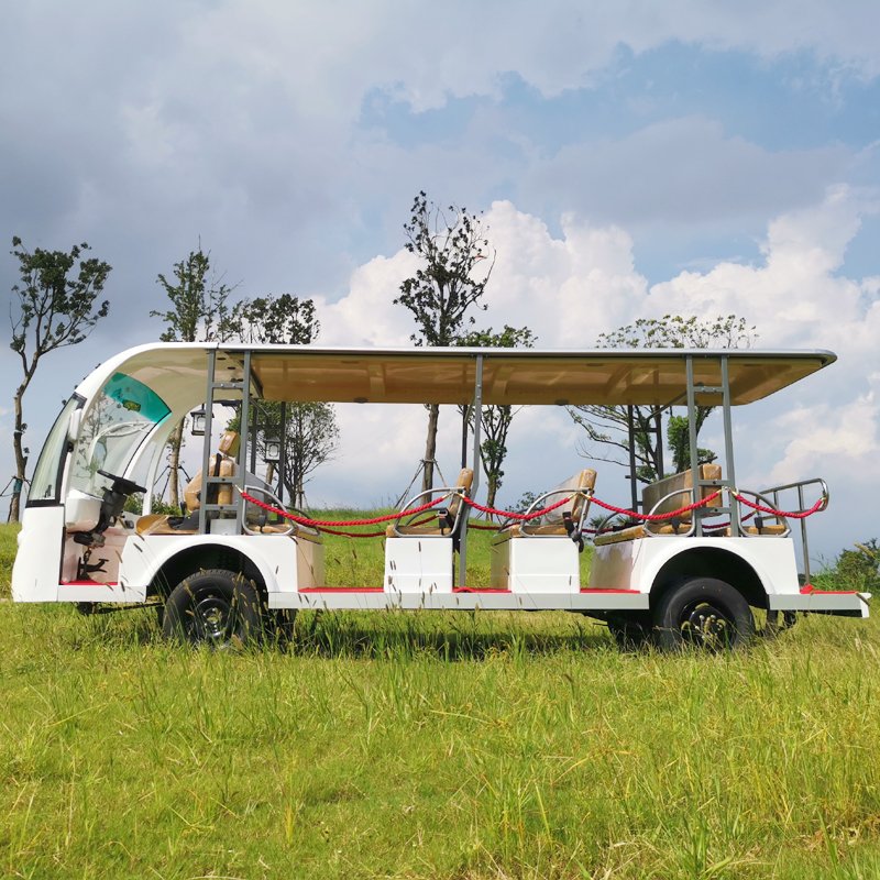 96V AC System Lithium Battery RHD and LHD Limu 23 Passenger Electric Mini Shuttle Bus