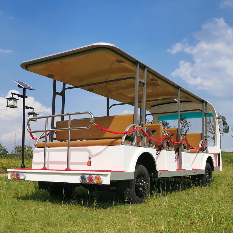 96V AC System Lithium Battery RHD and LHD Limu 23 Passenger Electric Mini Shuttle Bus