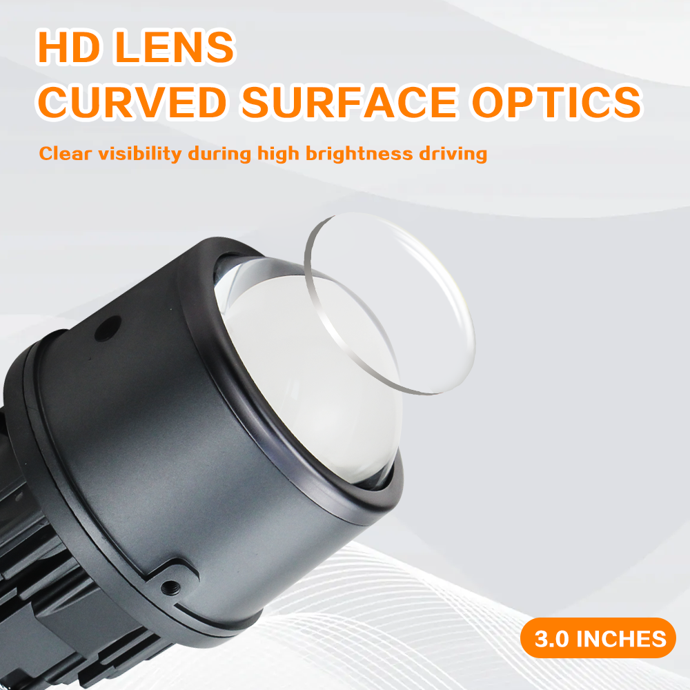 F30 106w 3.0 Inch Three Colors Ip68 Waterproof Lhd Rhd Flat Cut Off Line Bi Led Fog Lamp Projector Headlights