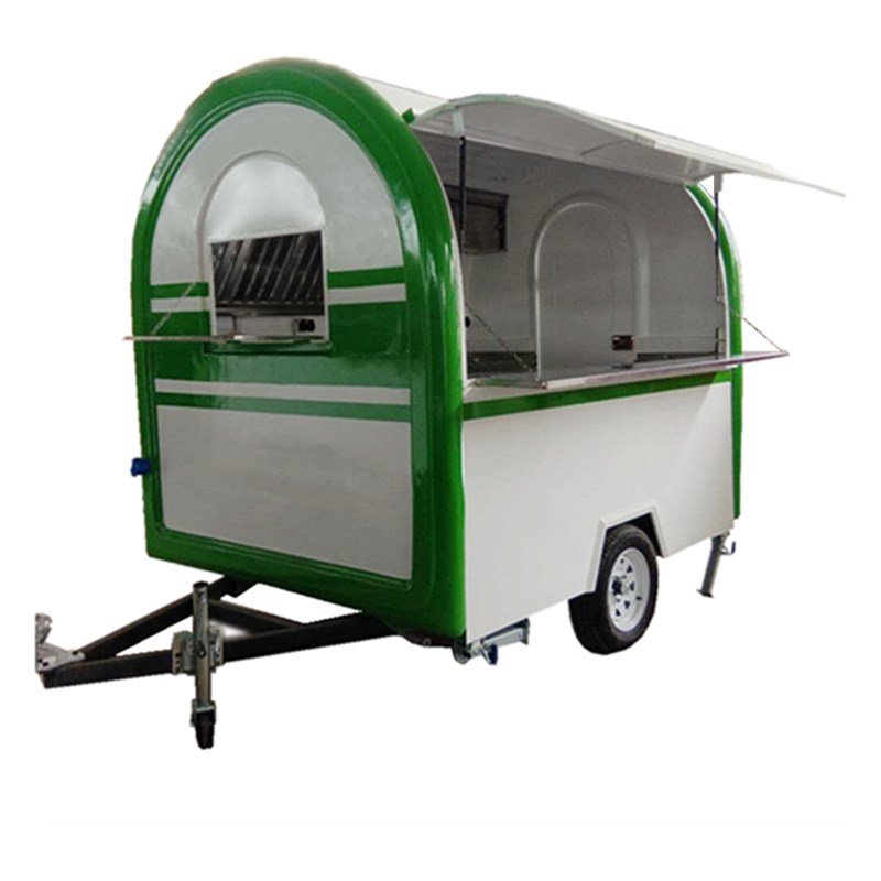 Hot Selling Outdoor Street Mobile Fast Food Cart Customization Ice Cream Coffee Mobile Kitchen Trailer for Sale